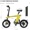 H1 14inch Mini electric bike - Image 3