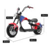 Citycoco M1 upgrade version M1P Scooter 2000W 30A, Ship from Europe - Image 16